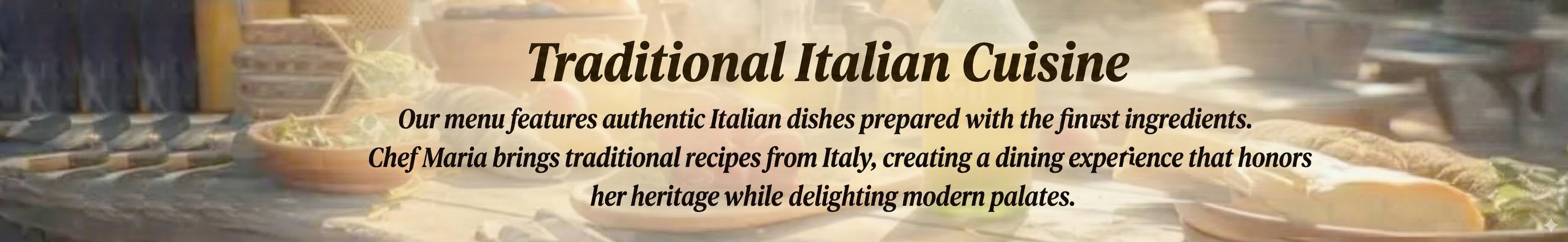 Traditional Italian Cuisine